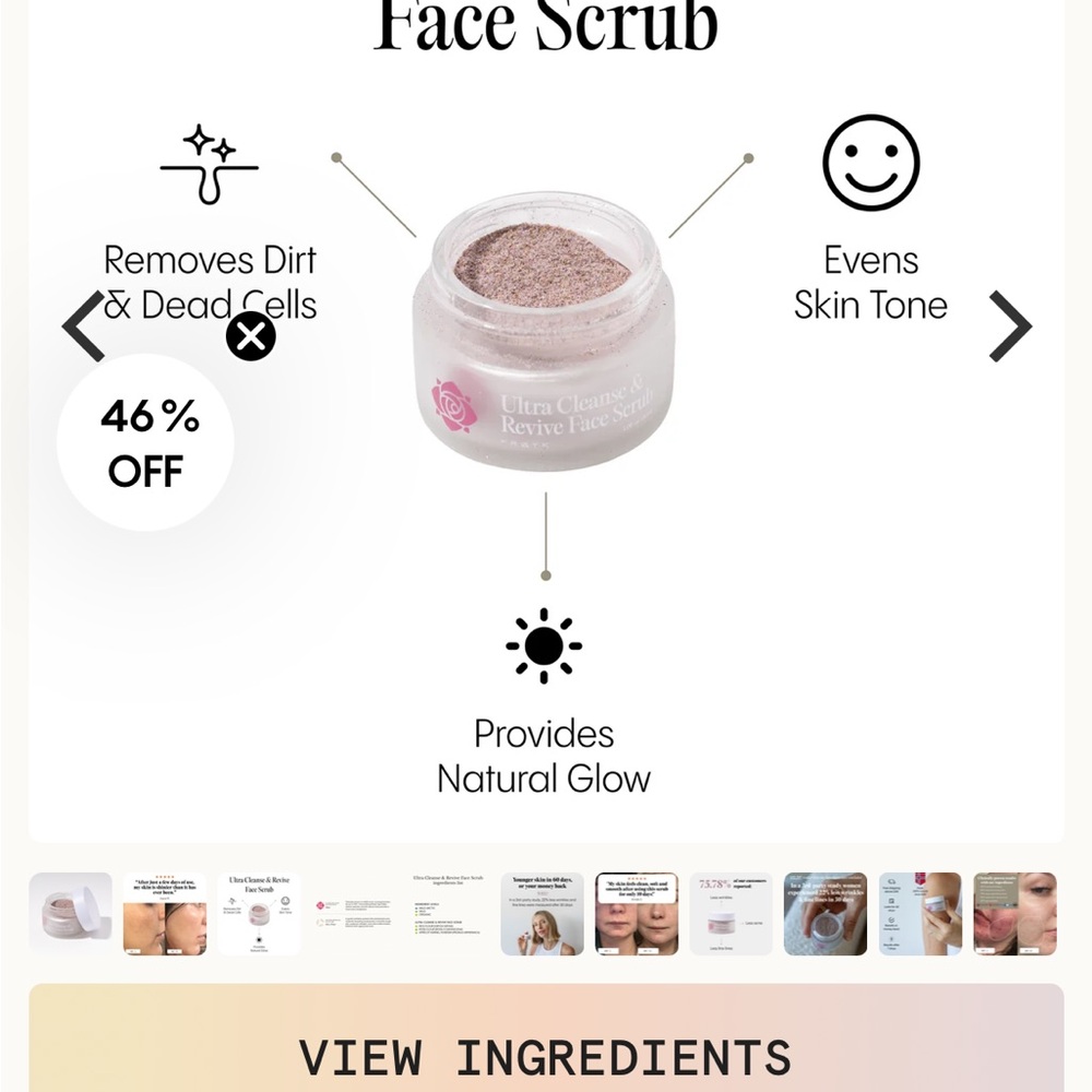 Froya Ultra Cleanse & Revive Face Scrub - Purple - Picture 3 of 7